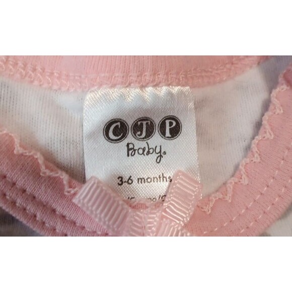 CJP Baby Girls Pink 3/4 Sleeve Blouse/ dress 3-6 Months - Picture 2 of 4